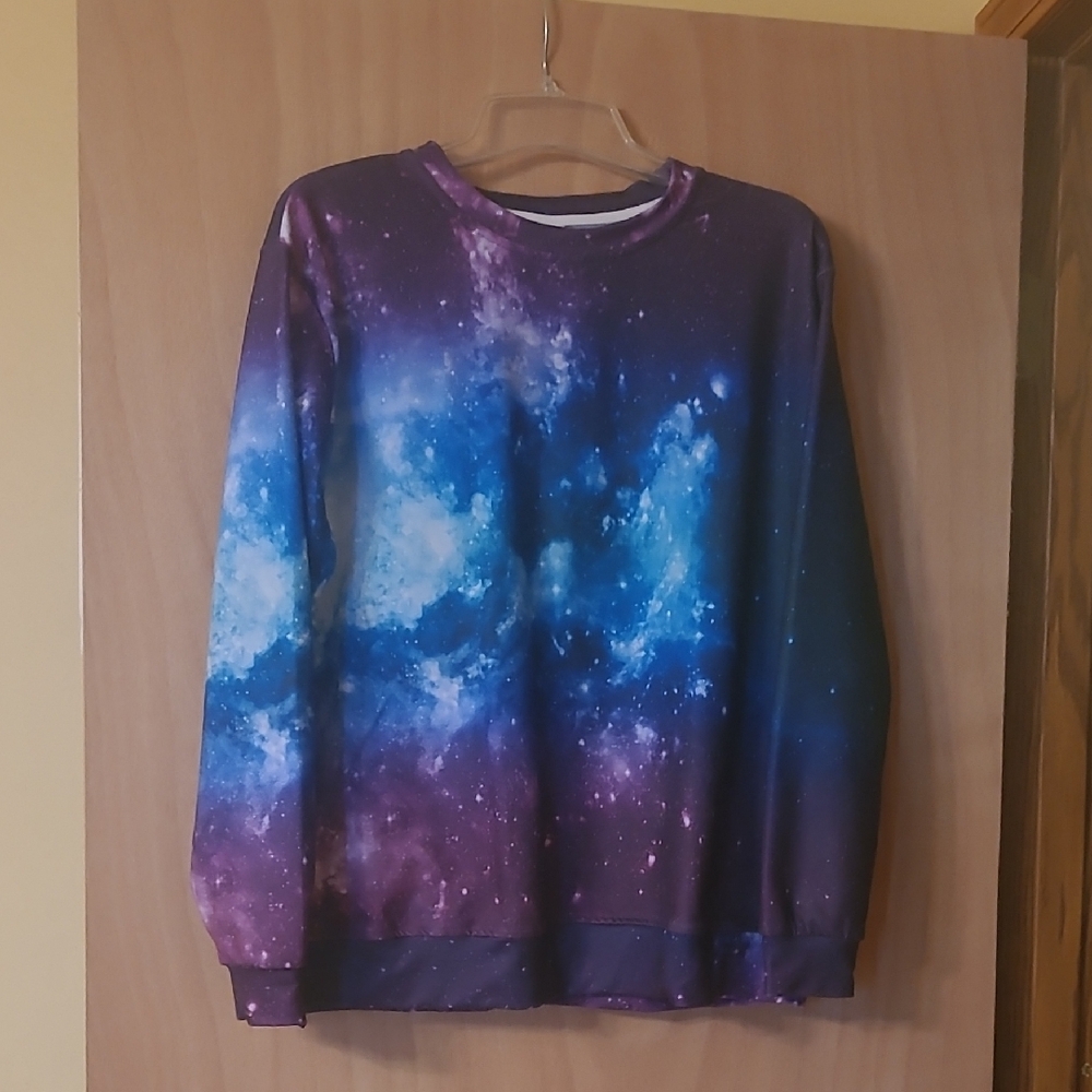 Pixie Lady Purple Galaxy Sweatshirt